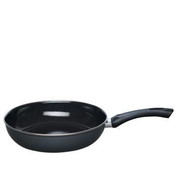 Riess Emaille Pfanne, Nouvelle Pur Dark Grey Zylindrisch Extra Stark